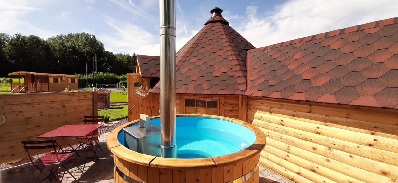 Kota Scandinave Avec Son Bain Nordique Privatif - Gite Du Moulin 62130 Pierremont Eksteriør bilde