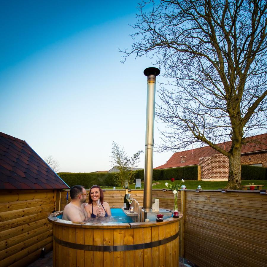 Kota Scandinave Avec Son Bain Nordique Privatif - Gite Du Moulin 62130 Pierremont Eksteriør bilde