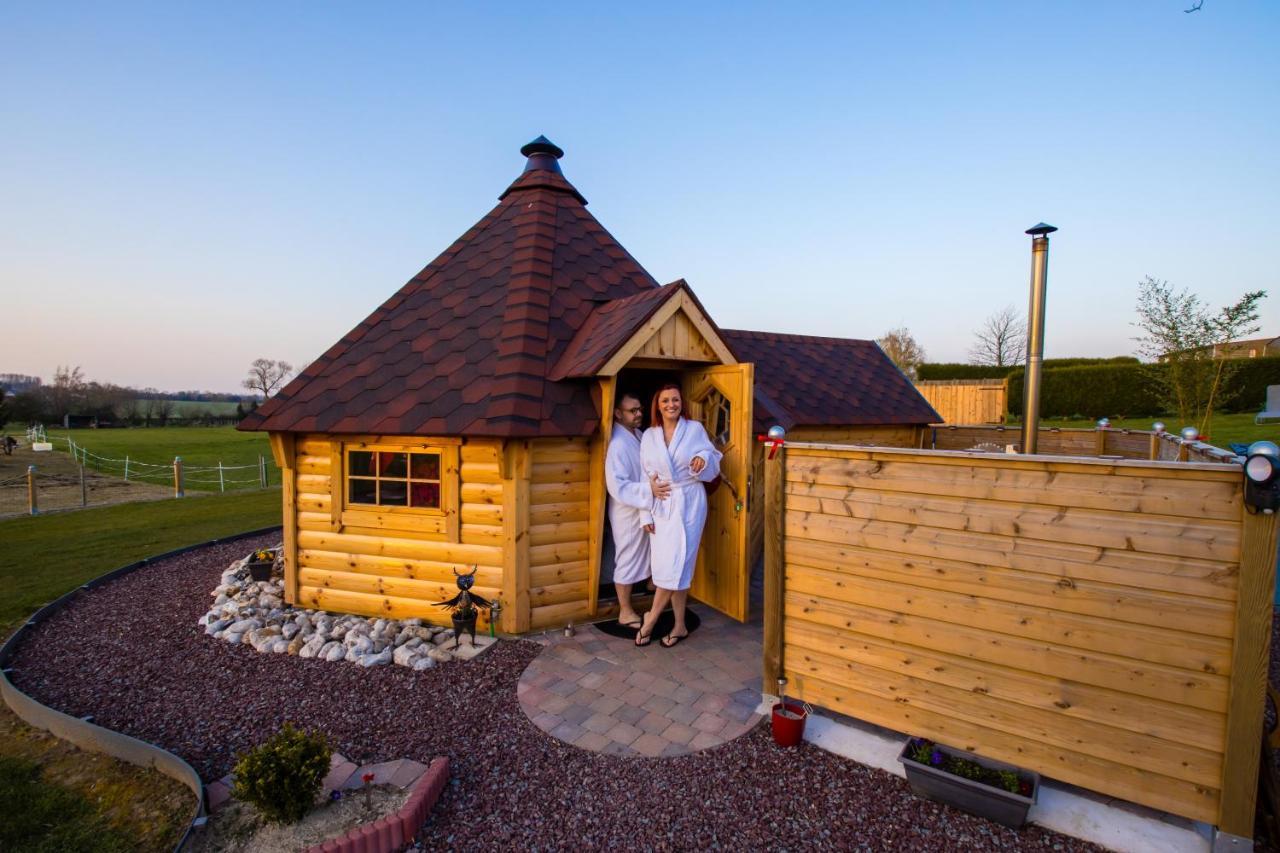Kota Scandinave Avec Son Bain Nordique Privatif - Gite Du Moulin 62130 Pierremont Eksteriør bilde
